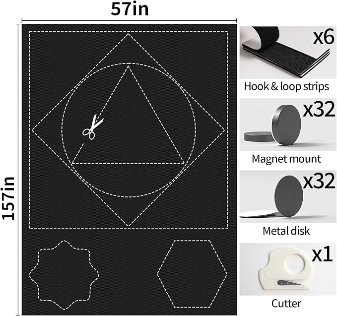 BKSAI 100% Blackout Window Cover, Portable Magnetic Black Out Curtains | No - Image 6