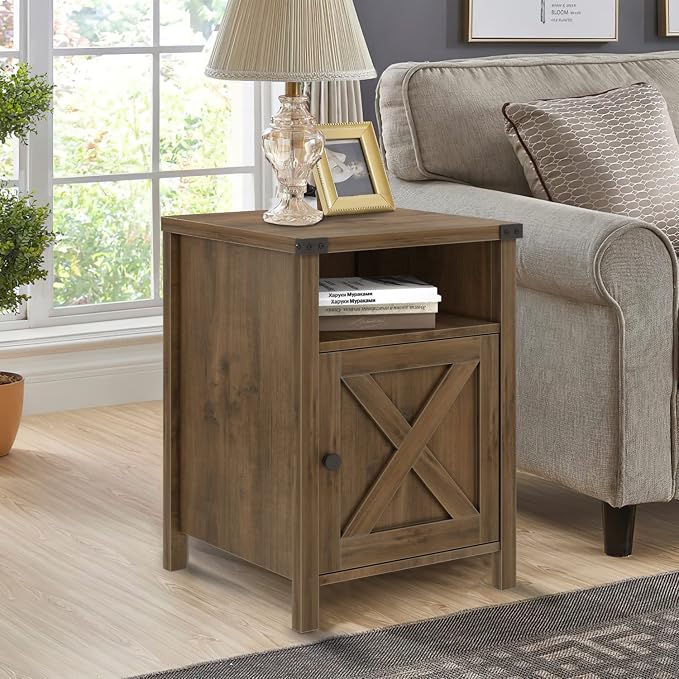 Farmhouse End Table, Nightstand - Image 5