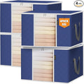 BALEINE 4 Pack Clothes Storage Bags, 24 Gallon Storage Containers by BALEINE