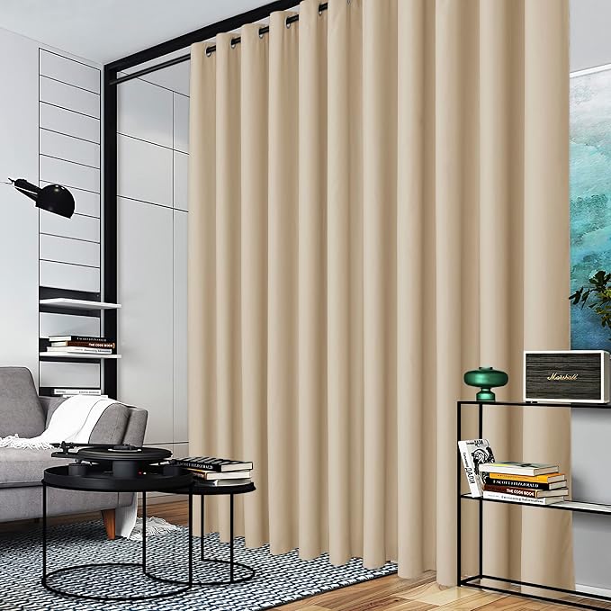 RYB HOME Blackout Room Divider Curtains - Image 3