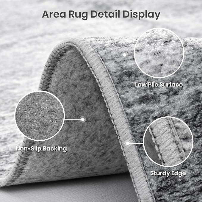 6x9 Area Rugs Non Slip, Large Washable Rugs - Image 6