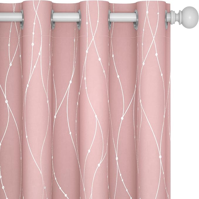 Deconovo Living Room Curtains 63 Inches Long, Thermal Insulated, Room Darkening by Unknown