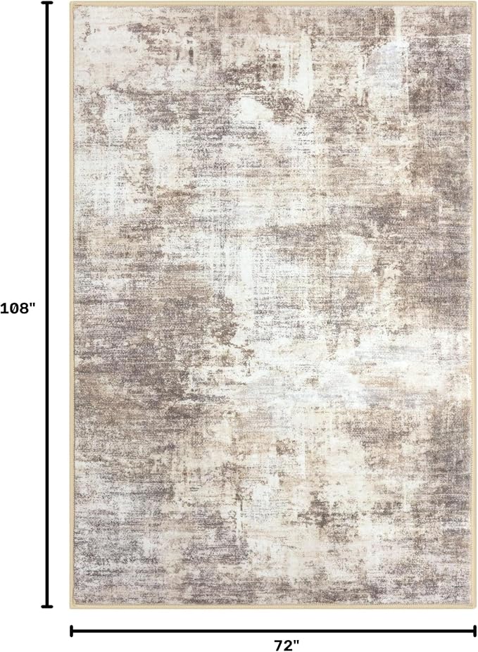 Abstract Area Rugs 6x9 Ft Washable Rugs - Image 2