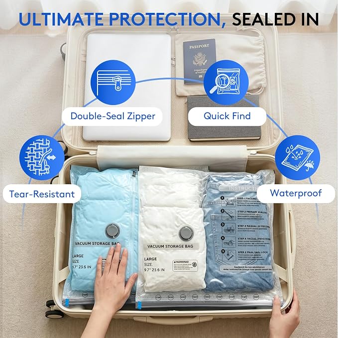 18 Packs Vacuum Bags for Travel - Image 5