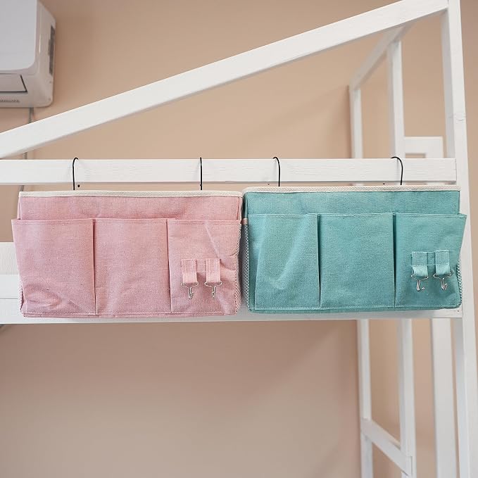Bedside Caddy, Bedside Hanging Storage Organizer forBunk and Hospital Beds - Image 4
