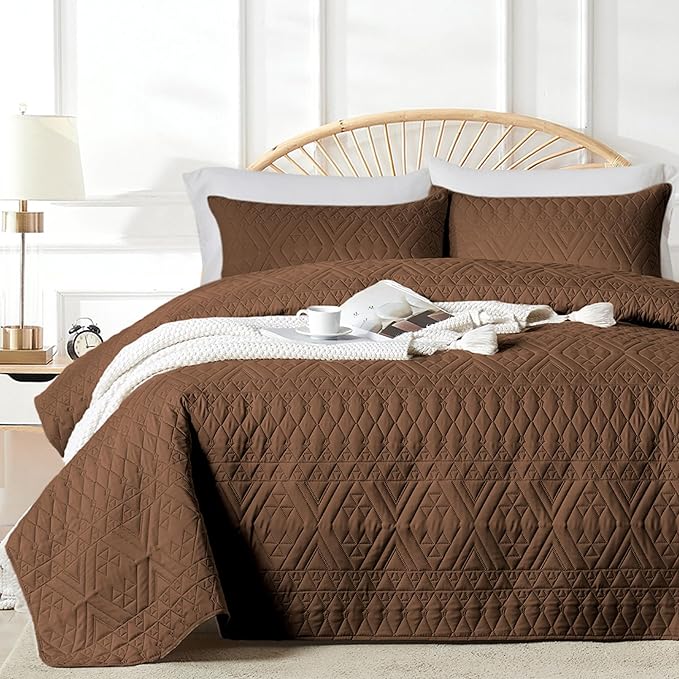 akkialla Full/Queen Size Quilt Bedding Set, Modern Style Geoetric Pattern by akkialla
