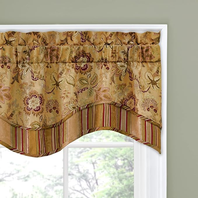 Waverly Traditions Navarra Farmhouse Scalloped Rod Pocket Valance - Image 2