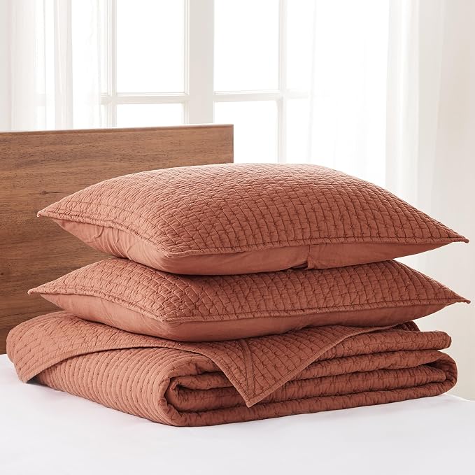 Levtex Home Cross Stitch Reversible Queen Bedspread Set - Image 3