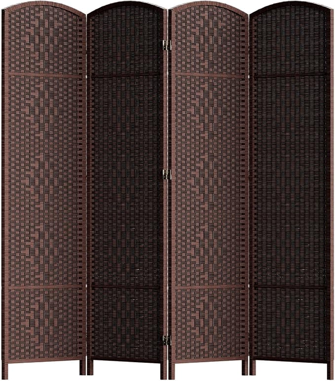 HALLYBEE Room Divider Panel, 4 Panel Partition Room Dividers Screen, Privacy by HALLYBEE