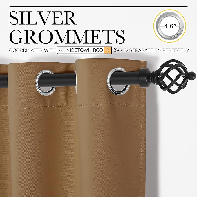NICETOWN Wall Dividers for Rooms, Room Divider Curtain Screen Partitions - Image 3