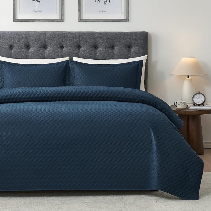 Hansleep Navy Quilt King Size by Hansleep