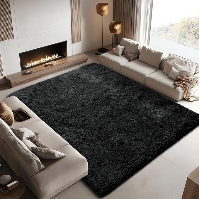 Area Rugs 10x14 for Living Room, Upgrade Fuzzy Plush Carpet for Bedroom Dorm - Image 2