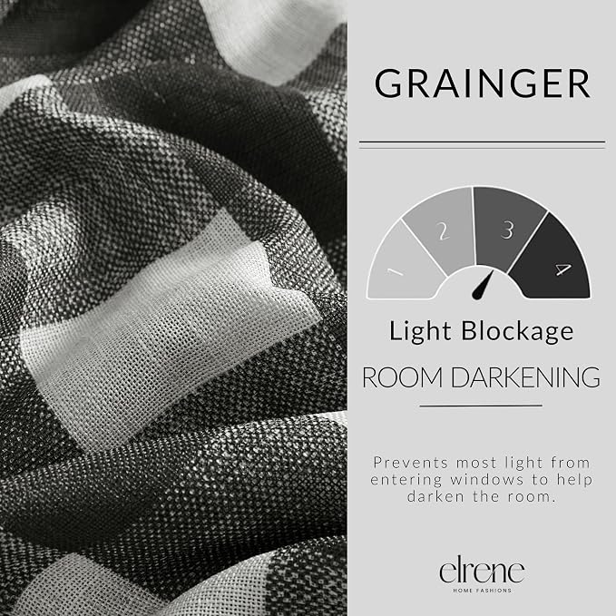 Grainger Buffalo Check Blackout Window Curtain - Image 4