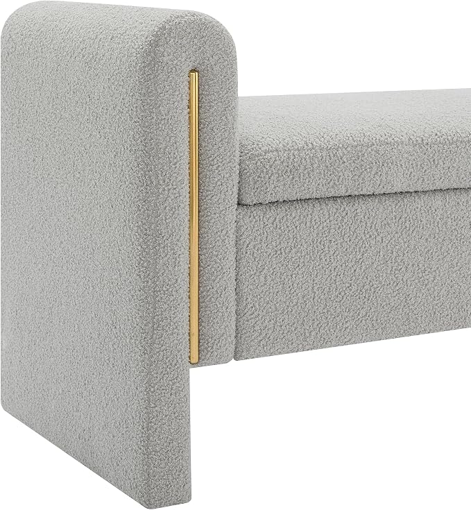 Modern Teddy Fabric Bed End Bench - Image 5