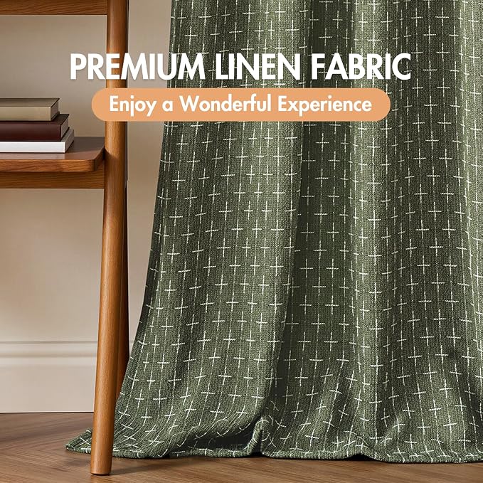 MIULEE 100% Blackout Decorative Linen Curtains - Image 6