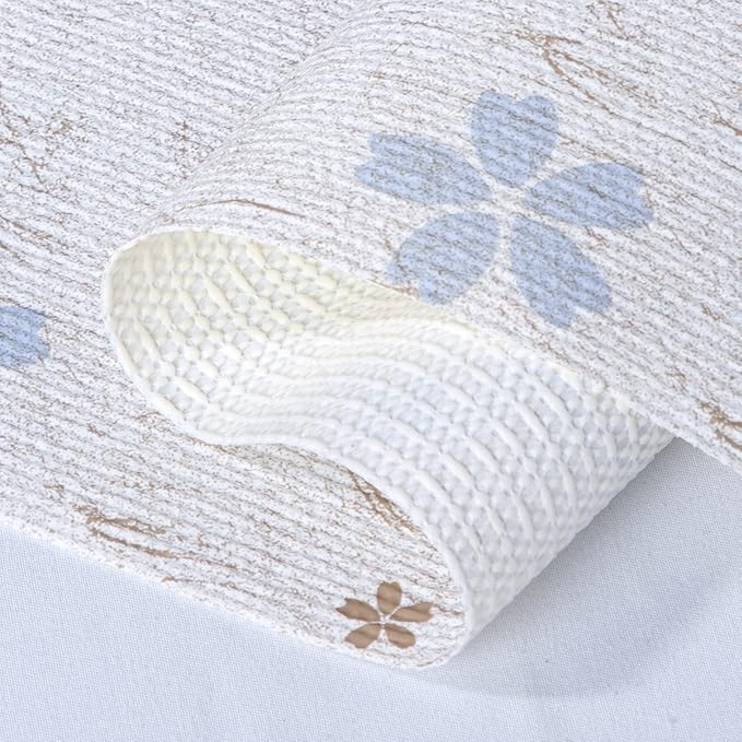 RAY STAR 12X120 Inch Shelf Liner for Kitchen Cabinets, Non-Adhesive Cabinet Liner Washable, PVC Drawer Liner for Dresser Non-Slip Bathroom (Floral)(7 Roll)