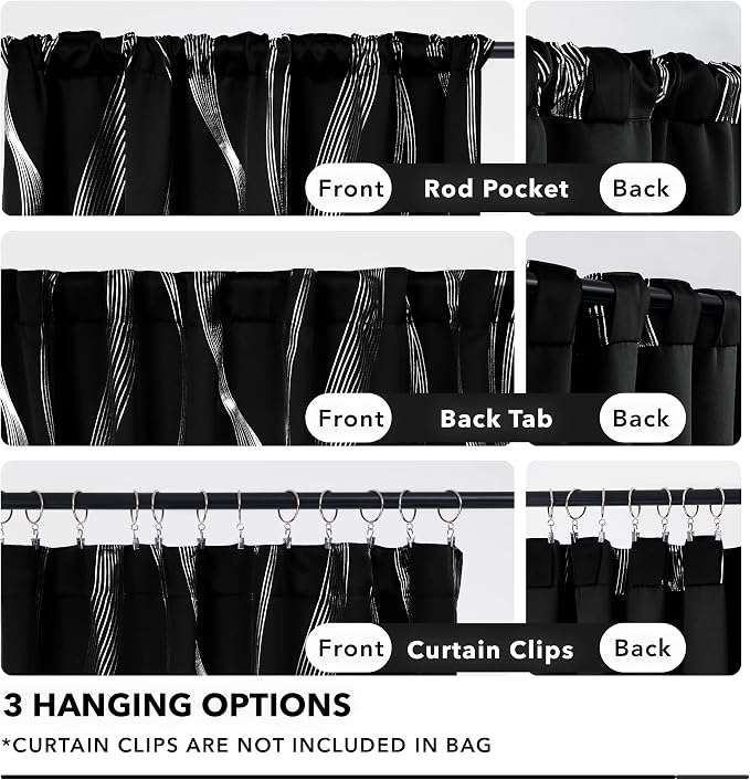 Deconovo Blackout Back Tab Curtains - Image 5