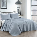 Chezmoi Collection Kingston King Size Bedspread Set, 3-Piece Cool Gray by ChezmoiCollection