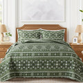 VAPUTAR Boho Quilts King Size, Stripe Reversible King Quilt Set | Lightweight by VAPUTAR
