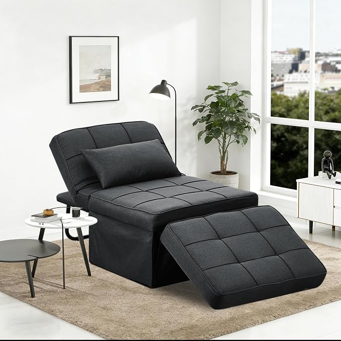 Sofa Bed, 4 in 1 Multi-Function Modern Folding Ottoman Guest Bed - Image 7
