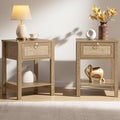 SICOTAS Rattan Nightstand Set of 2 by SICOTAS