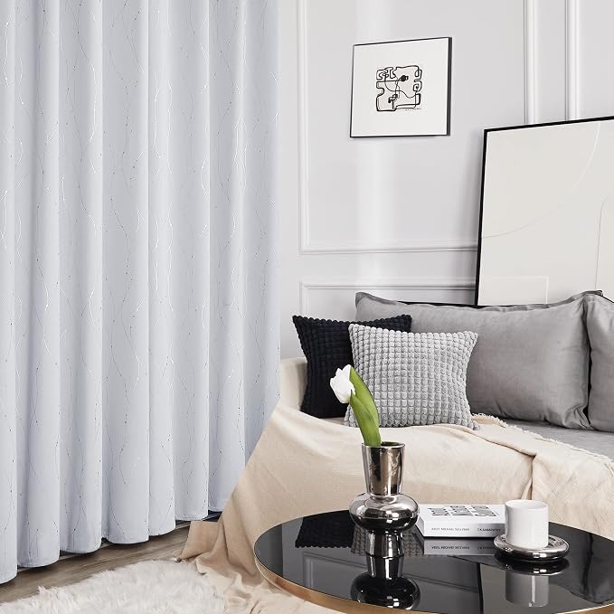 Deconovo Living Room Curtains 90 Inches Long, Thermal Insulated, Room Darkening - Image 5