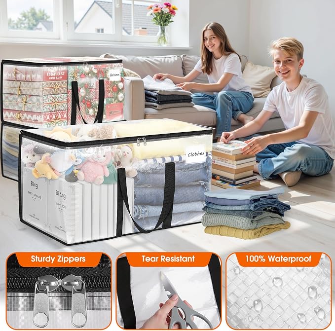 Moving Bags Extra Heavy Duty Oversized Clear Storage Bags - Image 5