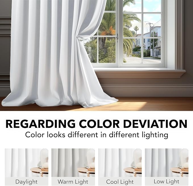 Deconovo Blackout Curtains for Bedroom, Living Room Curtains 54 Inches Long | - Image 6