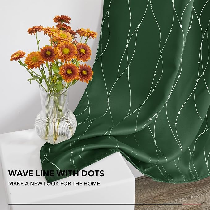 Deconovo Blackout Back Tab Christmas Curtains - Image 5
