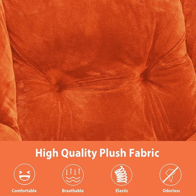 Youtanic Lazy Chair with Folding Ottoman, Accent Chair Plush Upholstered with - Image 9