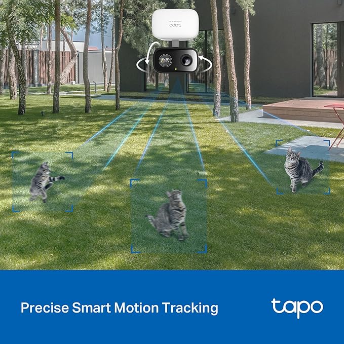 Tapo 2K Indoor/Outdoor Pan/Tilt Wired Security Camera - Baby Monitoring, Person & Baby Cry Detection, 360° Motion Tracking, Night Vision, No-Subscription Local Storage or Optional Cloud, C216 (2-Pack)