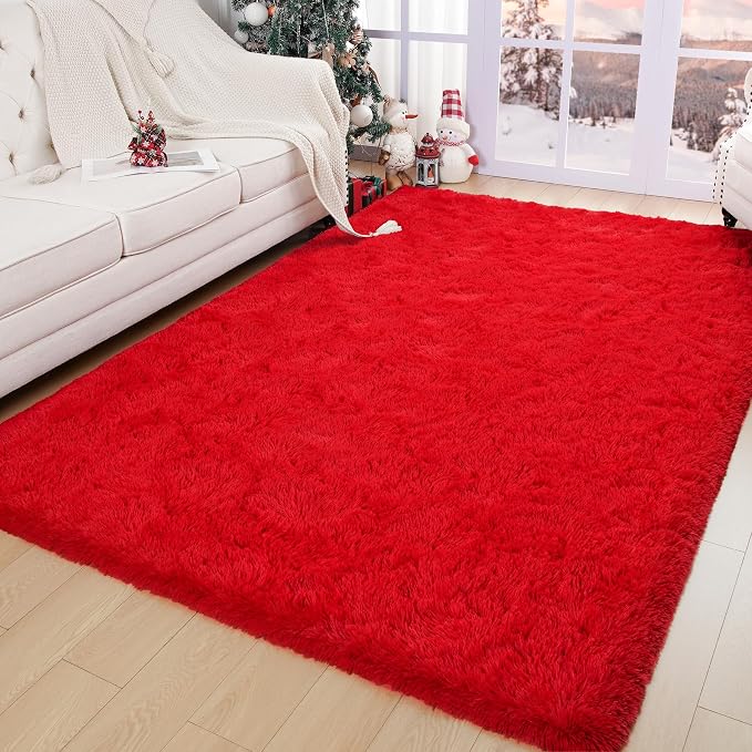 Chicrug Soft Area Rugs for Bedroom Living Room Plush Fluffy Rug 6x9 | Shag - Image 5