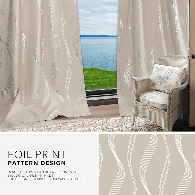 Deconovo Blackout Back Tab Curtains - Image 7