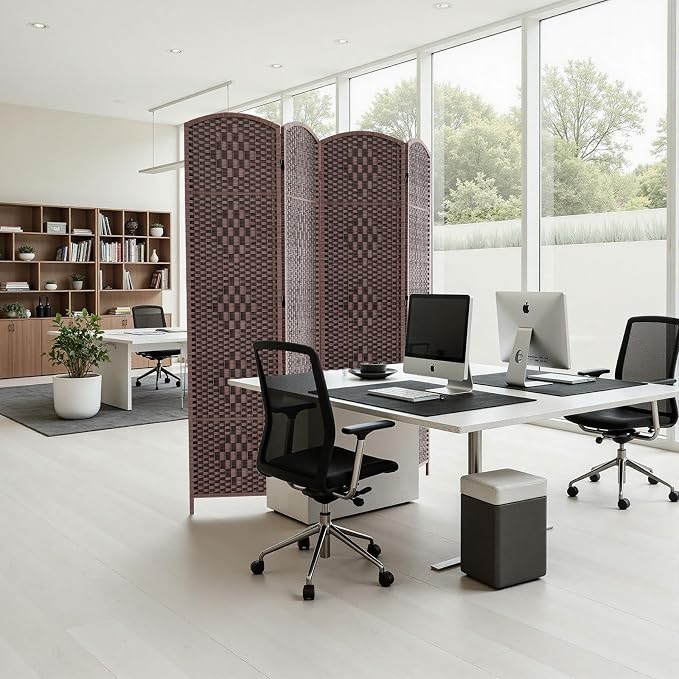 HALLYBEE Room Divider Panel, 4 Panel Partition Room Dividers Screen, Privacy - Image 6