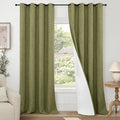 Linen Blackout Curtains for Living Room by Lajode