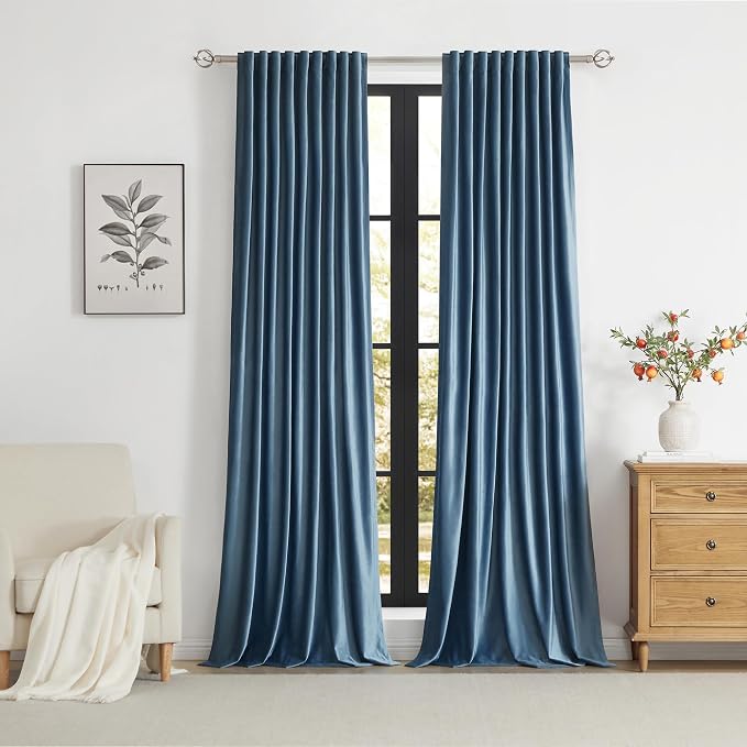 PRIMROSE Velvet Curtains 84 inch Long - Image 5