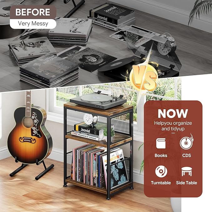Simple Trending Record Player Stand, Turntable Stand - Image 5