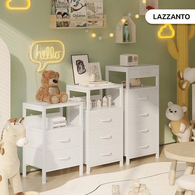 Lazzanto Night Stand with Charger Station - Image 8