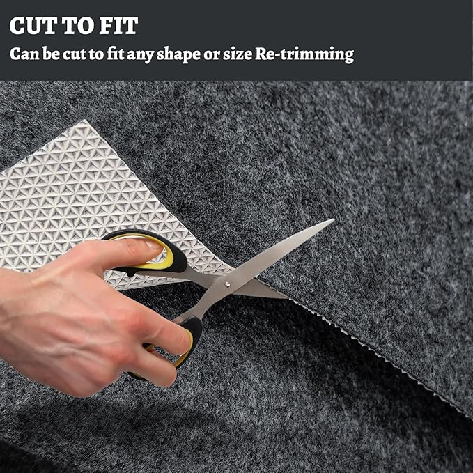 100% Waterproof Rug pad, 7x9 ft Area Rug Non-Slip Rug Pads, Carpet Pads for All Floors and finishes, Felt pad for Hardwood Floors, Keep Carpets in Place Soft and Secure