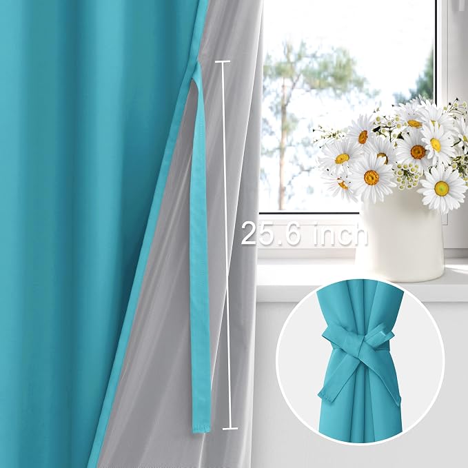 XWZO Full Shading Blackout Curtains - Image 3