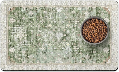 Pet Food Mats for Floor, Absorbent Dog Mat for Food and Water Dispenser Mat, Dog Food Mat Quick Dry Cat Food Mat Pet Supplies