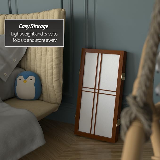 2 ft. Short Desktop Double Cross Shoji Screen - Image 6