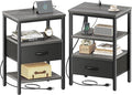 SUPERJARE Nightstand Set of 2 by SUPERJARE