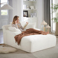 Oversized Chaise Lounge Chair Indoor, Comfy Fluffy Cloud Couch, Modern Deep by JEEOHEY