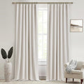 QJmydeco Lush Decor Curtains for 104-106 Inch Windows 2 Panel Sets, 105 Inch by QJMYDECO