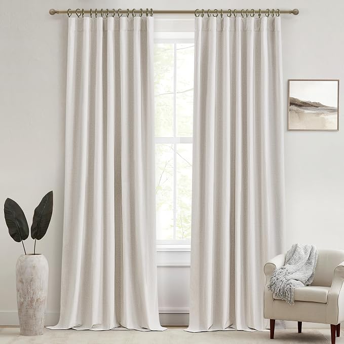 QJmydeco 100% Blackout Curtains by QJMYDECO