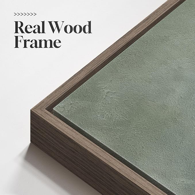 Large Framed Green Abstract Wall Art Set of 2, Modern Sage Green Canvas Prints - Image 6
