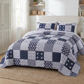 SLPR - Americana Patriotic Quilt Set, Star Bedding, King by SLPR