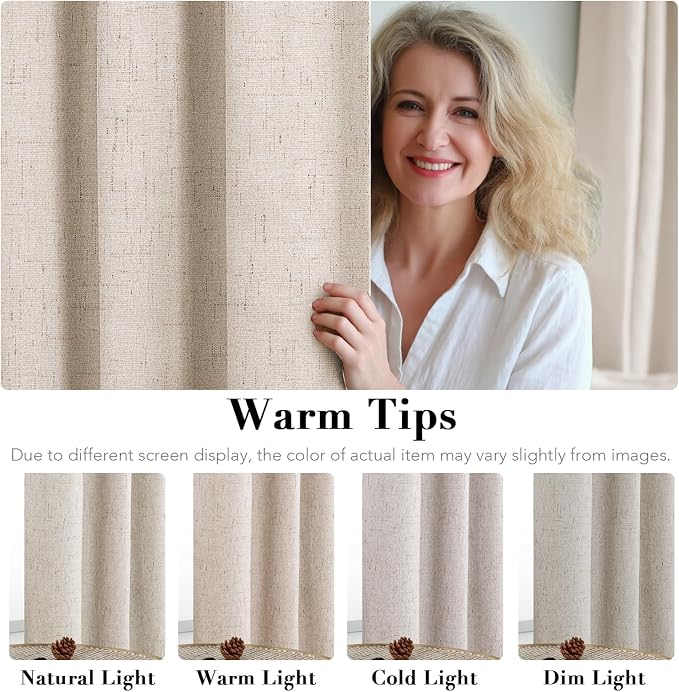 H.VERSAILTEX 72 inch Blackout Curtains, 100% Absolutely Blackout Thermal - Image 5