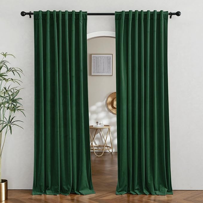 RYB HOME Velvet Room Divider Curtains by RYBHOME